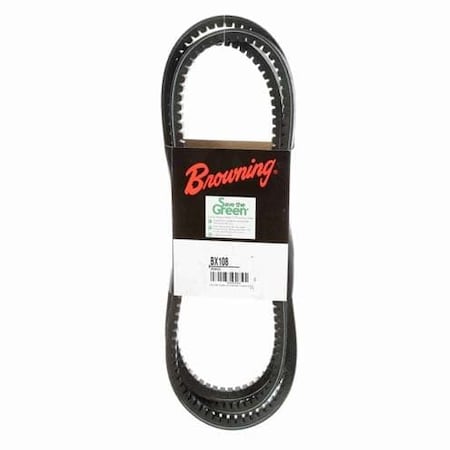 BX108 Cogged, Classical V-Belt, 111 in Outside Length, 21/32 in Top Width MPN:252Z81