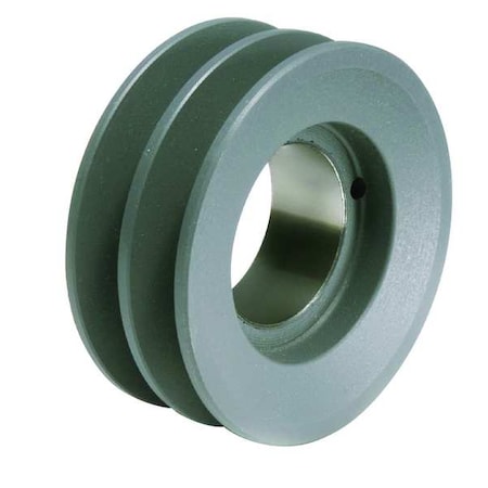 1/2 in to 1-1/2 in Quick Detachable Bushed Bore 2 Groove V-Belt Pulley 4.45 in OD MPN:2BK47
