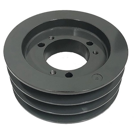 V-Belt Pulley, Cast Iron, 5.8 in OD MPN:3C54SD