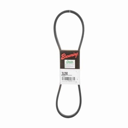 3L290 FHP V-Belt, 29 in Outside Length, 3/8 in Top Width, 1 Ribs MPN:42W369
