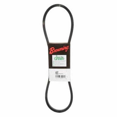 A37 Classical V-Belt, 39.2 in Outside Length, 1/2 in Top Width, 1 Ribs MPN:42W382