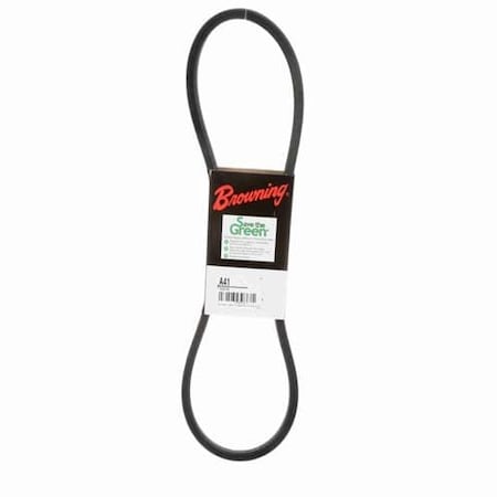 A41 Classical V-Belt, 43.2 in Outside Length, 1/2 in Top Width, 1 Ribs MPN:42W386