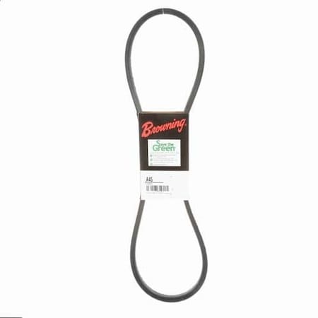 A45 Classical V-Belt, 47.2 in Outside Length, 1/2 in Top Width, 1 Ribs MPN:42W390