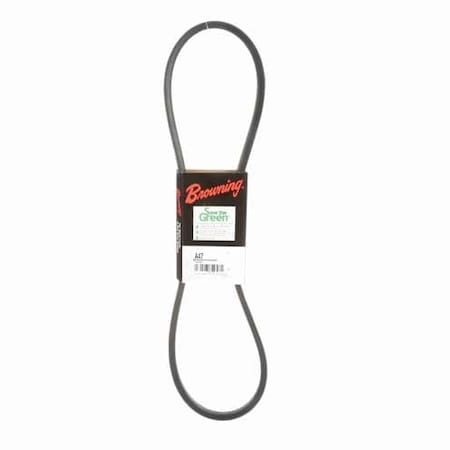 A47 Classical V-Belt, 49.2 in Outside Length, 1/2 in Top Width, 1 Ribs MPN:42W392