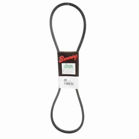 A49 Classical V-Belt, 51.2 in Outside Length, 1/2 in Top Width, 1 Ribs MPN:42W394