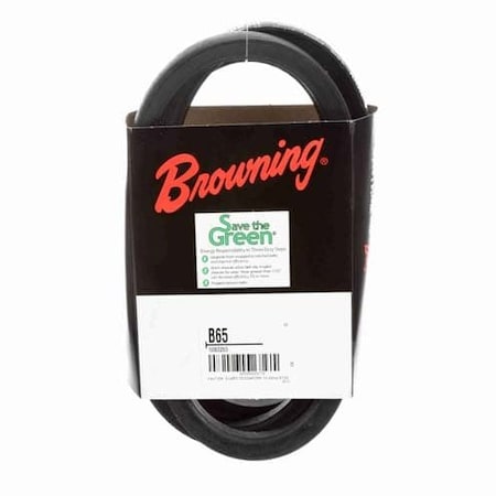 B65 Classical V-Belt, 68 in Outside Length, 21/32 in Top Width, 1 Ribs MPN:42W424