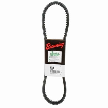 BX35 Cogged, Classical V-Belt, 38 in Outside Length, 21/32 in Top Width, 1 Ribs MPN:42W429