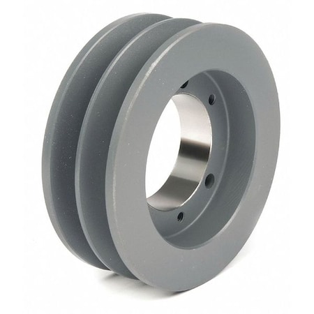 1/2 in to 1-5/8 in Quick Detachable Bushed Bore 2 Groove V-Belt Pulley 4.75 in OD MPN:442B