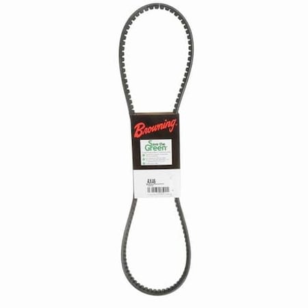 AX46 Cogged, Classical V-Belt, 48.2 in Outside Length, 1/2 in Top Width, 1 Ribs MPN:46U039