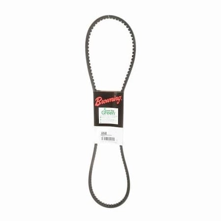 AX48 Cogged, Classical V-Belt, 50.2 in Outside Length, 1/2 in Top Width, 5/16 in Thickness, 1 Ribs MPN:46U041