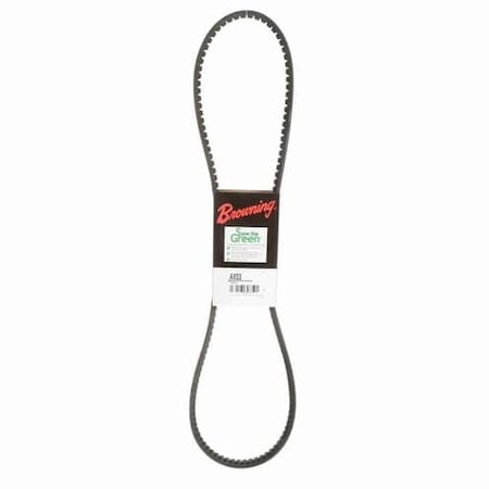 AX53 Cogged, Classical V-Belt, 54.3 in Outside Length, 1/2 in Top Width, 1 Ribs MPN:46U046
