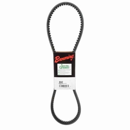 BX42 Cogged, Classical V-Belt, 45 in Outside Length, 21/32 in Top Width, 1 Ribs MPN:46U055