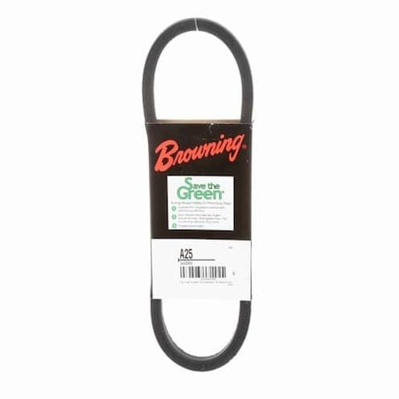 A25 Classical V-Belt, 27 in Outside Length, 1/2 in Top Width MPN:51ET98