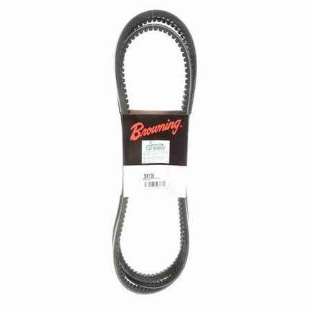 BX136 Cogged, Classical V-Belt, 139 in Outside Length, 21/32 in Top Width MPN:51EU40