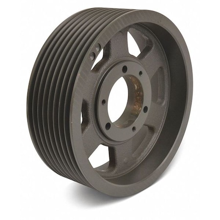 1 in to 3-15/16 in Quick Detachable Bushed Bore 8 Groove V-Belt Pulley 16 in OD MPN:5V1608