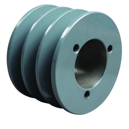 1/2 in to 1-15/16 in Quick Detachable Bushed Bore 3 Groove V-Belt Pulley 4.4 in OD MPN:5V443
