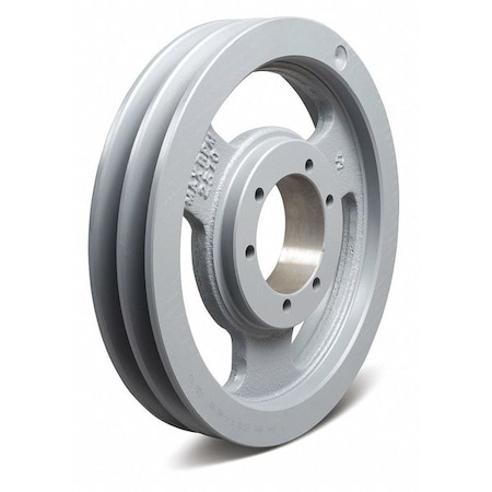1/2 in to 2-1/2 in Quick Detachable Bushed Bore 2 Groove V-Belt Pulley 9.75 in OD MPN:5V9752