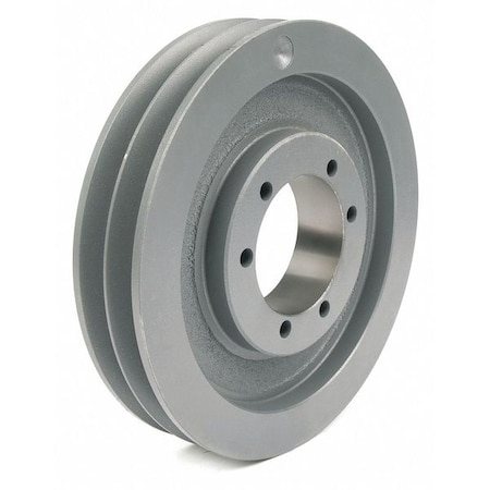 1/2 in to 2-1/2 in Quick Detachable Bushed Bore 2 Groove V-Belt Pulley 8.35 in OD MPN:802B