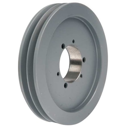 1/2 in to 2-1/2 in Quick Detachable Bushed Bore 2 Groove V-Belt Pulley 9.35 in OD MPN:902B