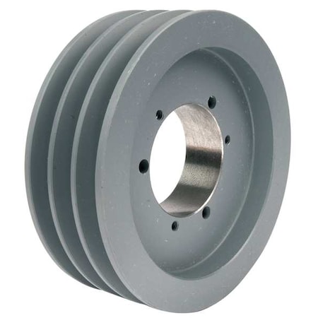 1/2 in to 2-1/2 in Quick Detachable Bushed Bore 3 Groove V-Belt Pulley 9.35 in OD MPN:903B