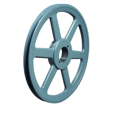 1/2 in to 1-1/2 in Quick Detachable Bushed Bore 1 Groove V-Belt Pulley 7.25 in OD MPN:AK74