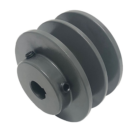 1/2 in to 1-1/2 in Quick Detachable Bushed Bore 1 Groove V-Belt Pulley 3.55 in OD MPN:BK34H
