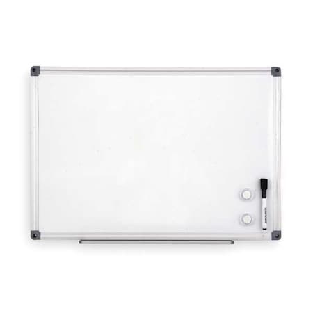 Dry Erase Board, Steel, 16 in, 23 in, Aluminum Frame, White, Gloss MPN:1NUP1