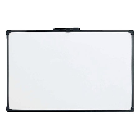 Dry Erase Board, Melamine, 11 in, 17 in, Vinyl Frame, White, Gloss MPN:UVVM1117