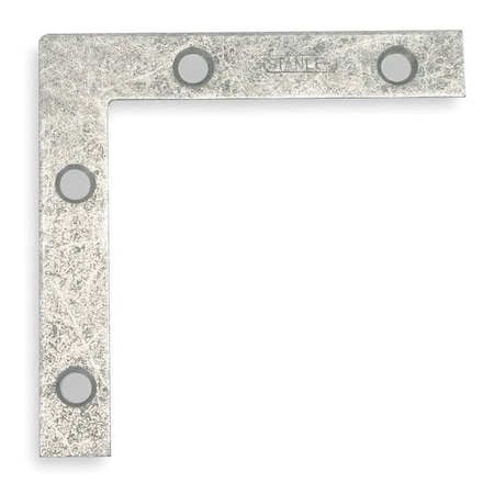 Flat Corner Brace, Steel, 0.06 in H, PK4 MPN:1WDL3