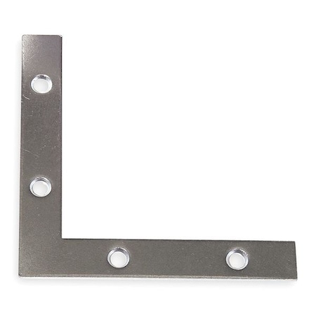 Flat Corner Brace, 3 x 3 In, 3/8 In W MPN:4PE74