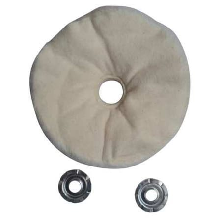 Buffing Wheel, Loose Sewn, 8 In Dia. MPN:12U086