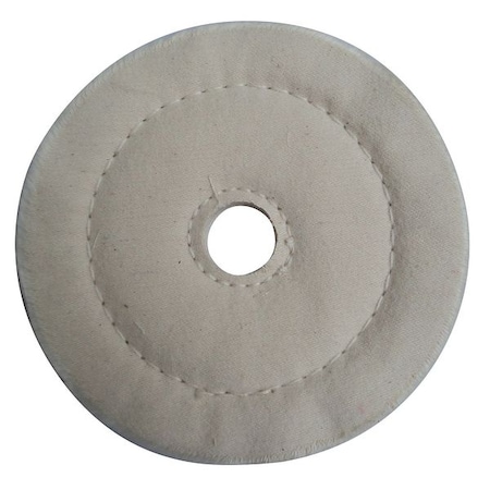Buffing Wheel, Cushion Sewn, 6 In Dia. MPN:12U103