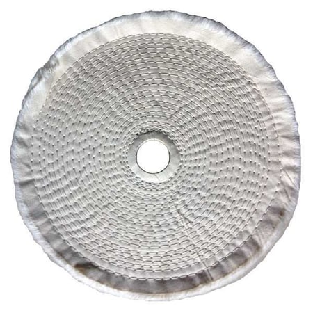 Buffing Wheel, Spiral Sewn, 8 In Dia. MPN:5A725