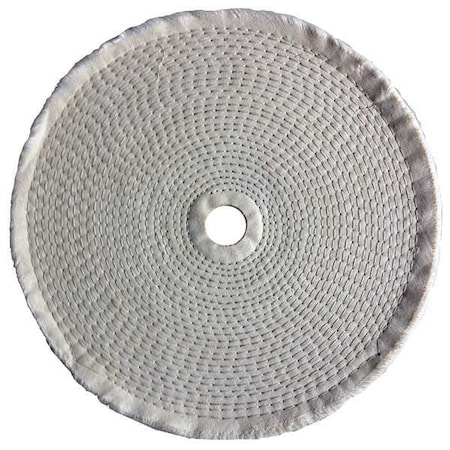 Buffing Wheel, Spiral Sewn, 10 In Dia. MPN:5A726