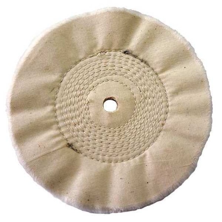 Buffing Wheel, Center Sewn, 6 in Dia. MPN:6A825
