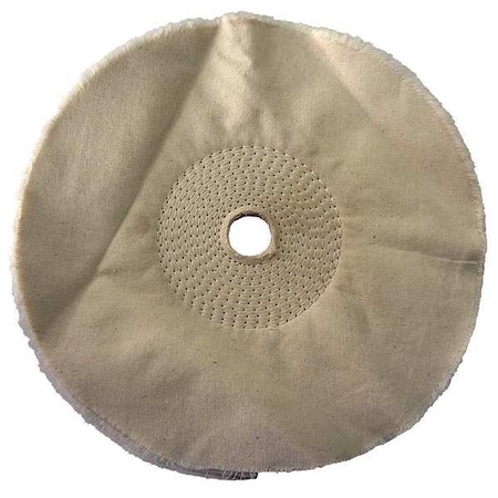 Buffing Wheel, Spiral Sewn, 10 In Dia. MPN:6A827