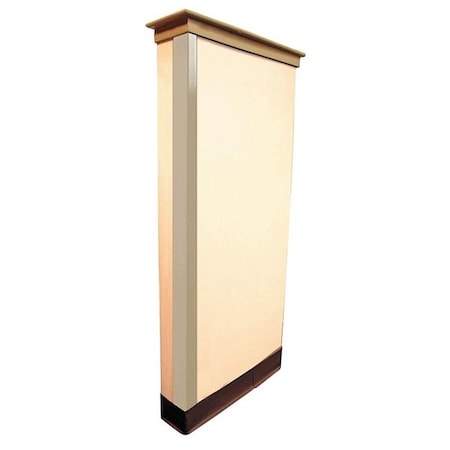 Corner Guard, Beige, Grain, PVC, 4 ft H MPN:19F832