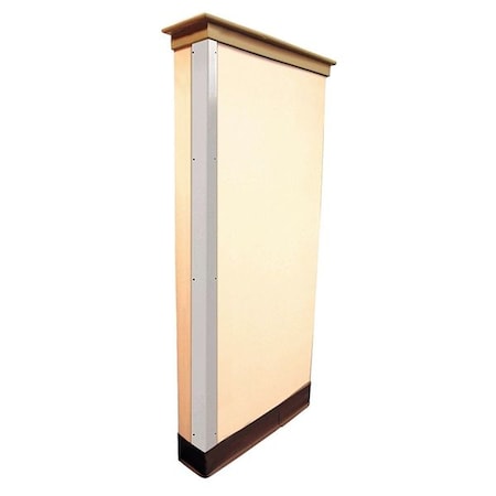 Corner Guard, Flame Retardant, White, 1-1/2