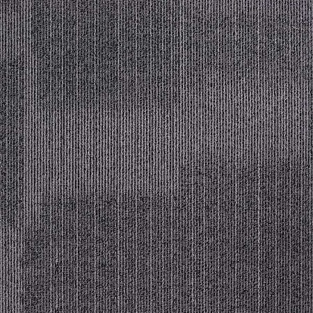 Carpet Tile, 19-11/16in. L, Dark Gray, PK20 MPN:31HL76