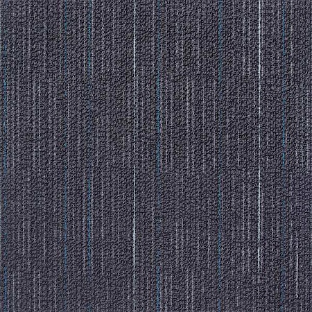Carpet Tile, 19-11/16in. L, Charcoal, PK20 MPN:31HL78
