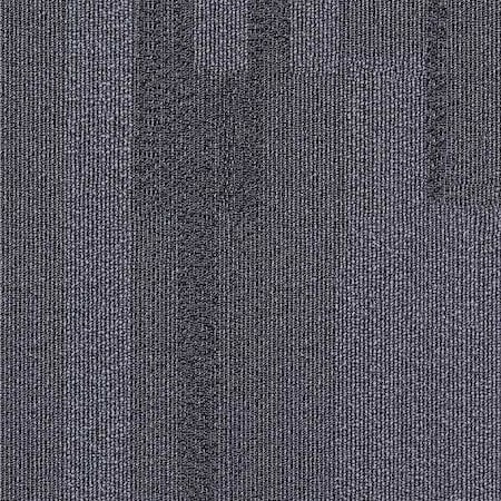 Carpet Tile, 19-11/16in. L, Dark Gray, PK20 MPN:31HL84