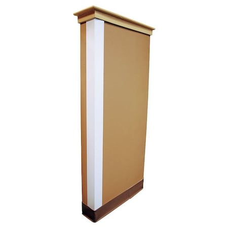 Corner Guard, White, Smooth, PVC, 4 ft H MPN:5KZJ4