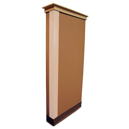 Corner Guard, Almond, Smooth, PVC, 4 ft H MPN:5KZN4