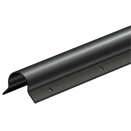 Corner Guard, Black, Smooth, PVC, 4 ft H MPN:6YDC5