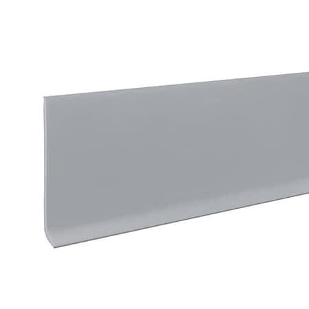 Wall Base Molding, 4 ft L, Silver Gray MPN:820N88