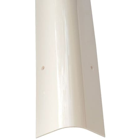 Corner Guard, White, Smooth, PVC, 4 ft H MPN:PVC-48R-WH