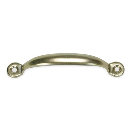 Door Pull, Steel, 4 7/8 In L, Matte, Unthr. Through Holes MPN:1WAB1
