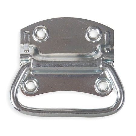 Chest Handle, Steel, 4 3/4 In L, Zinc, Unthr. Through Holes MPN:1WAG1
