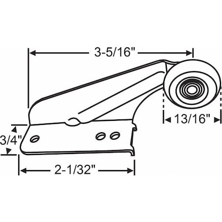 Drawer Track Roller, Conventional Closure MPN:45-17