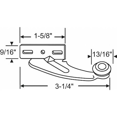 Drawer Guide Roller, Steel, 150lb Limit MPN:45-18